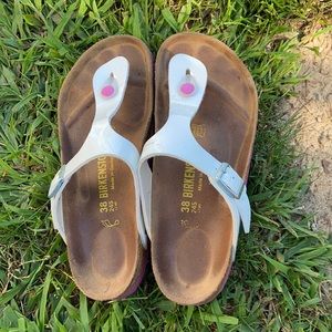 Birkenstock 38 white and pink Gizeh